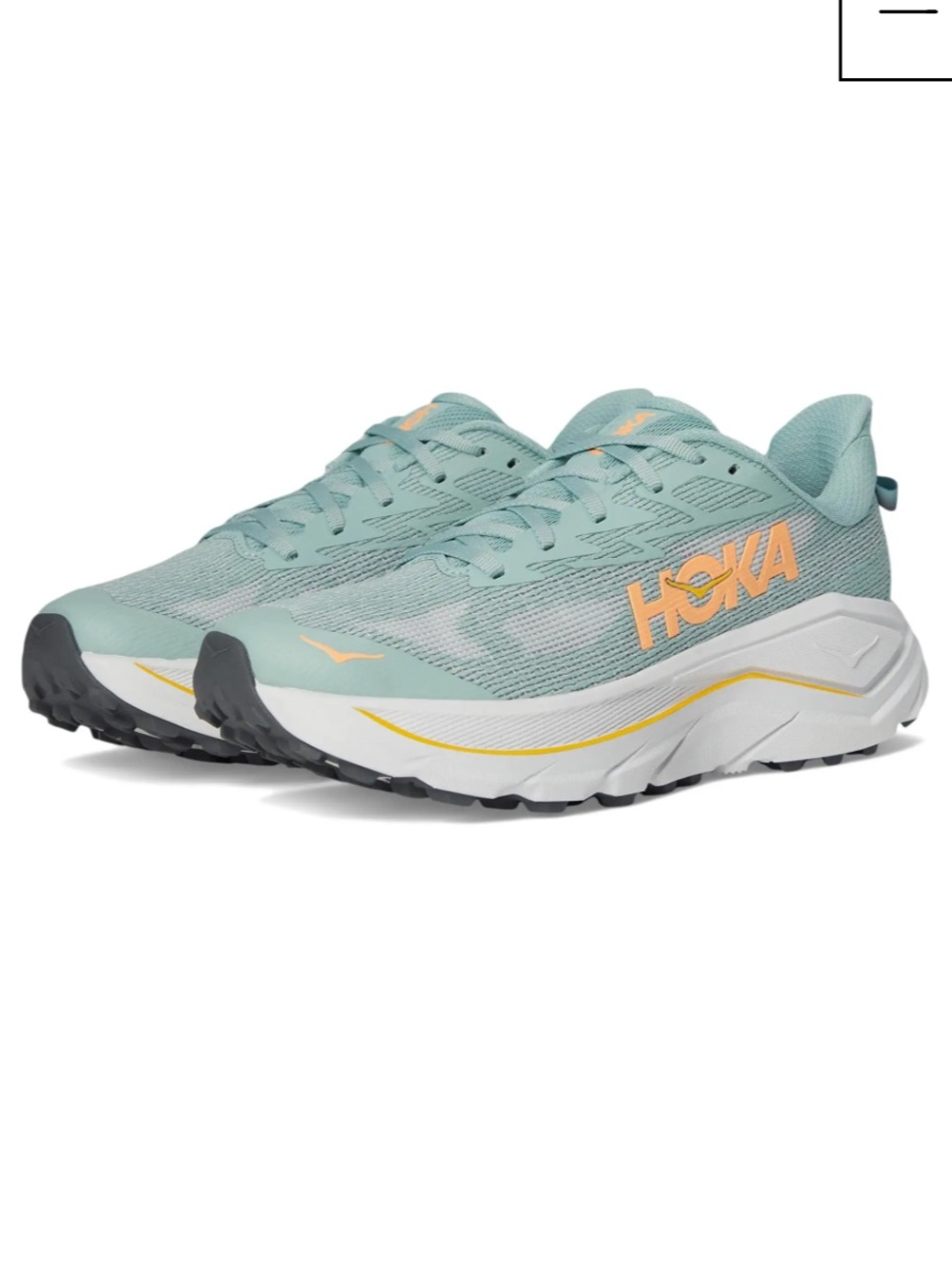 Hoka Challenger 8 Women's Aqua/Yellow Running Shoes 9